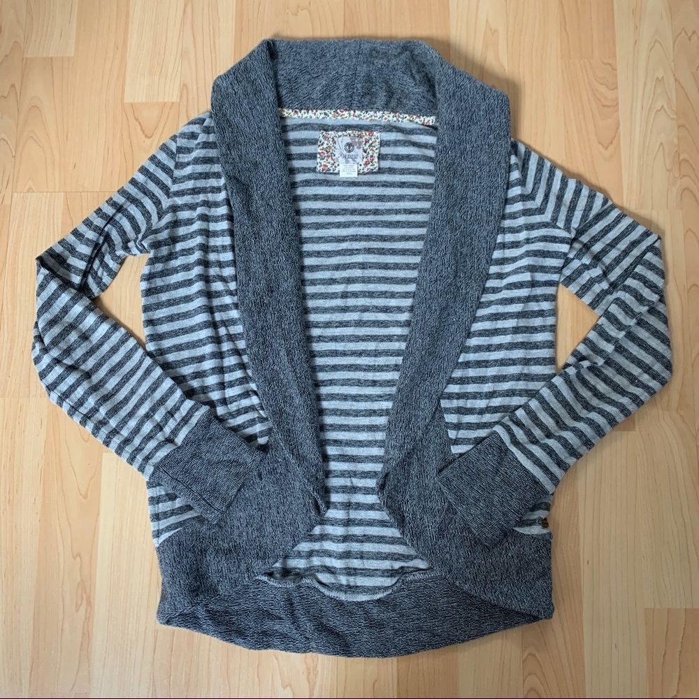 Grey Striped Element Cardigan Size Small
